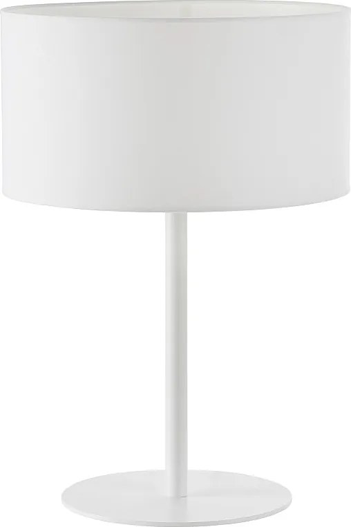 Lampa sto?owa Amsterdam w klasycznym stylu - wys. 54 cm - wn?trze - stal i biel - w?./wy?. - E27 Max. 40W-IP20