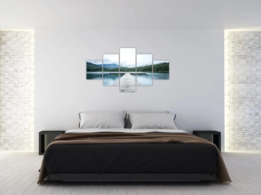 Obraz - Patrząc z molo (125x70 cm)