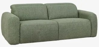 Sofa Dwuosobowa Rozkładana I Elektryczna Tapicerowana Peggy Bukla Szałwiowa Zieleń - Sklum