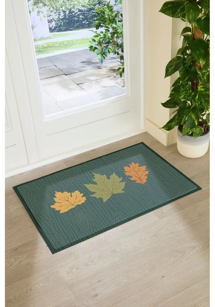 Wycieraczka 40x70 cm Autumn Leaves on Green – Artsy Doormats