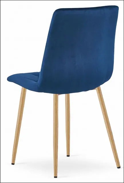 Tanie granatowe krzesło do jadalni C8-G04