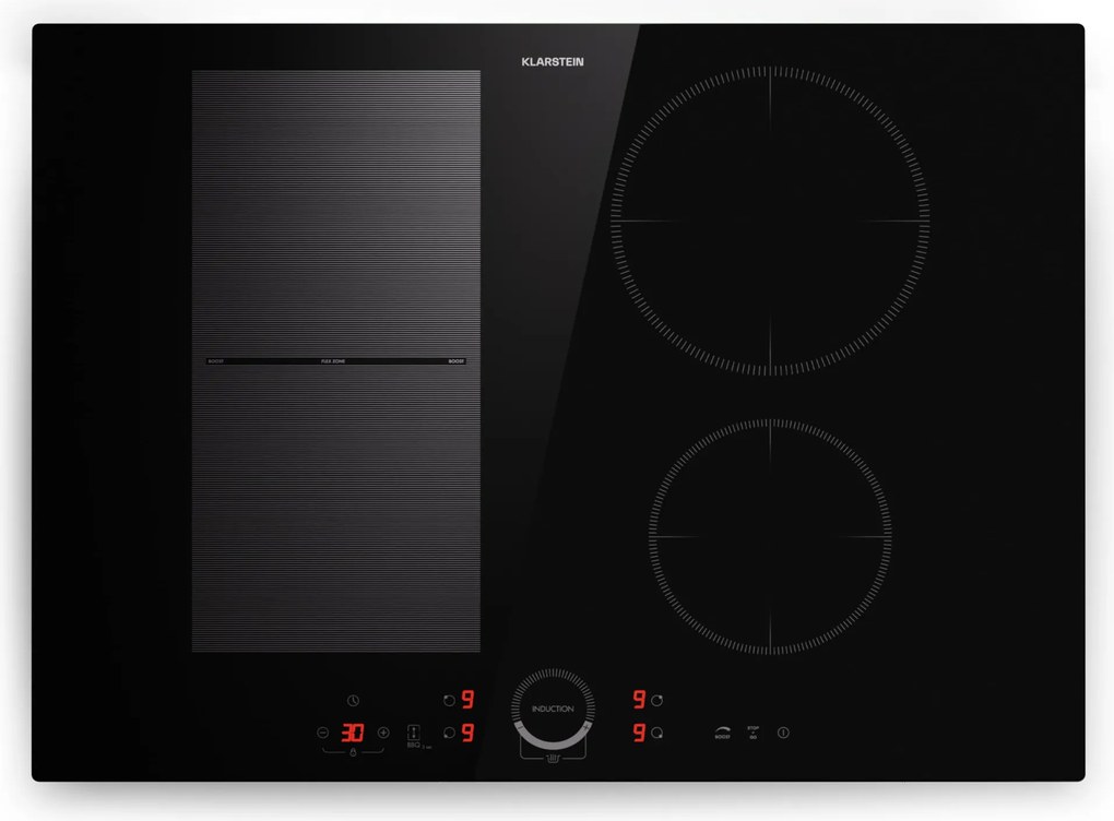 Klarstein Delicatessa 70cm Płyta Indukcyjna 4 Strefy Gotowania Czarny
