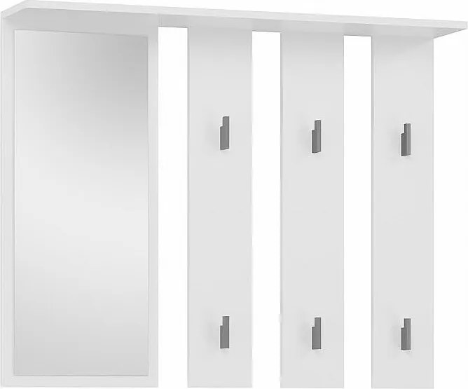 Wieszak Parma | Biały | 100x15x81.5 | Lustro i Wieszaki
