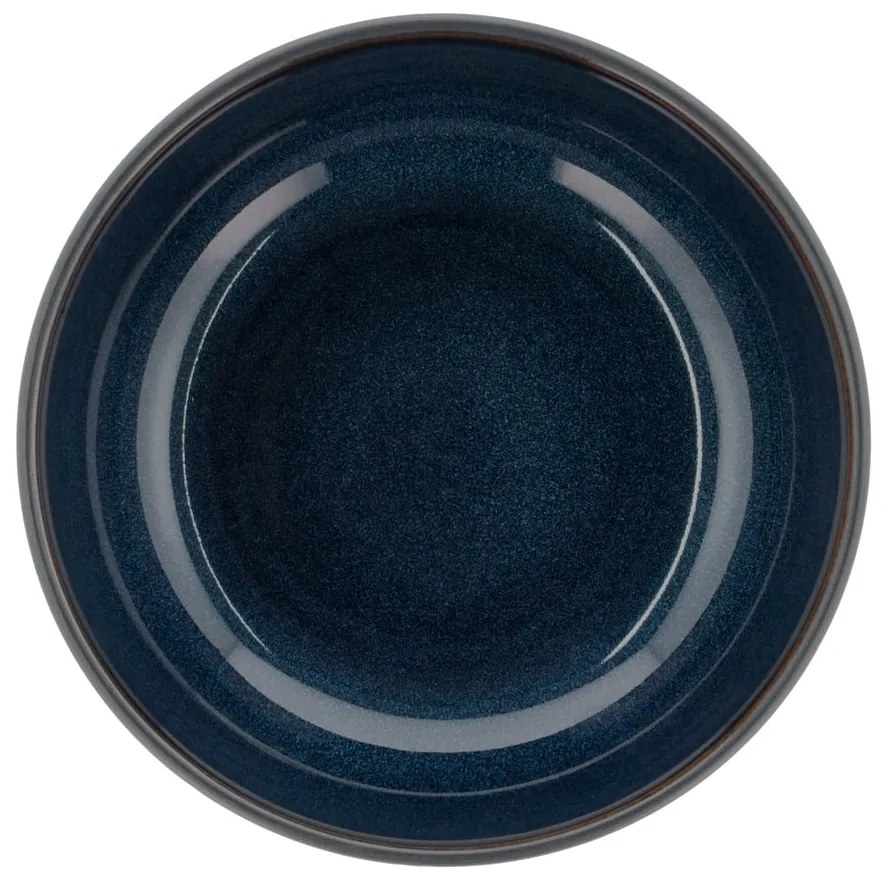 Czarna/niebieska kamionkowa miska na ramen Gastro Dark Blue/Black – Bitz
