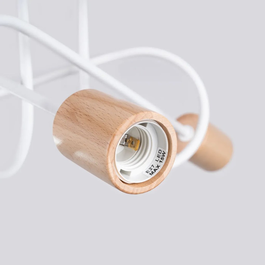 Żyrandol EMBER 3 biały SOLLUX LIGHTING