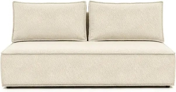 Sofa z Funkcją Spania MAVIA Kremowa Boucle Japandi