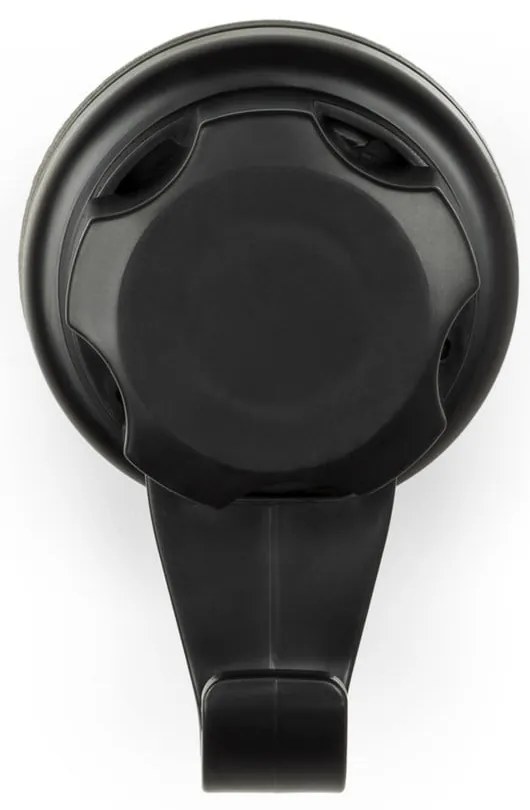 Zestaw 4 czarnych samoprzylepnych haczyków ściennych Compactor Bestlock Black Big Hooks, ⌀ 7,1 cm
