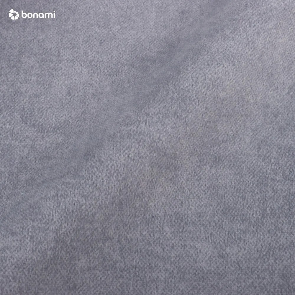 Jasnoszare tapicerowane łóżko dwuosobowe ze stelażem 140x200 cm Tulsa – Ropez