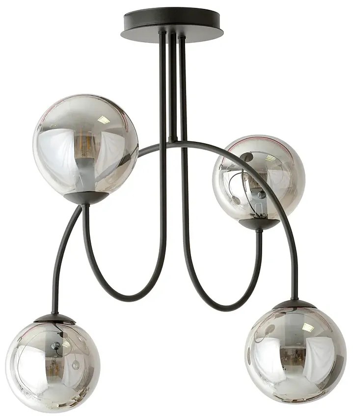 Grafitowa lampa w stylu industrialnym - D115-Hurgen