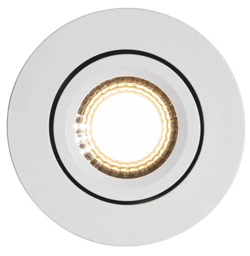 Wpuszczany reflektor biały, regulowany, 6,5 cm, z LED, IP54, ultracienki - Pupil Nowoczesny Oswietlenie wewnetrzne