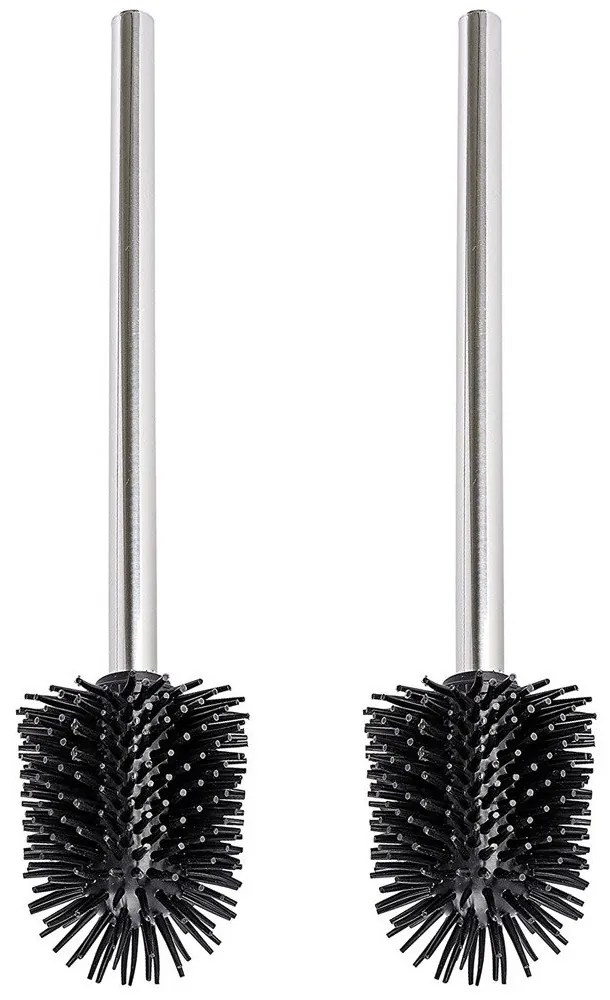 Zestaw dwóch samoczyszczących, silikonowych szczotek do WC ⌀ 7,5 cm, WENKO