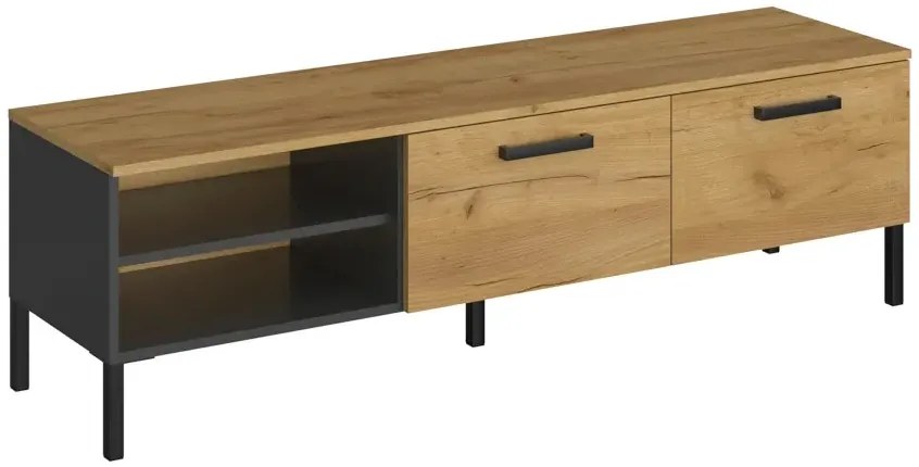 Loftowa nowoczesna szafka pod telewizor - Vinos 11X