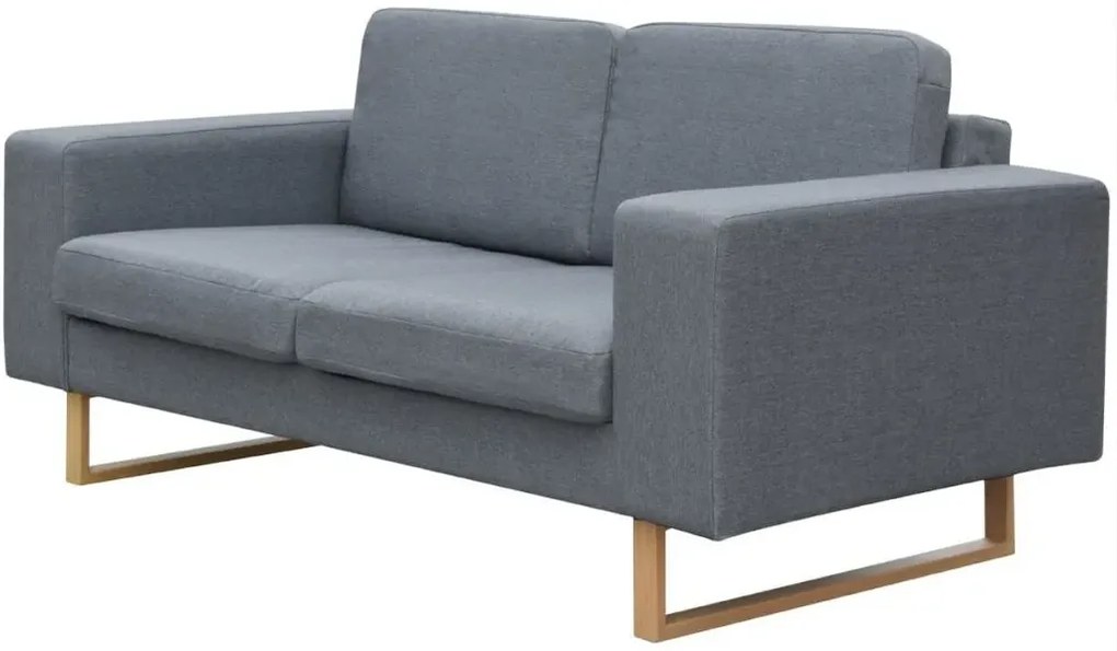 Jasnoszara, awangardowa sofa dla dwóch osób – Moyox 3X