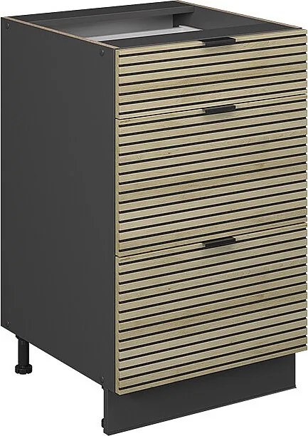 Szafka dolna do kuchni panel dębowy 50x51.6x82 fame-line