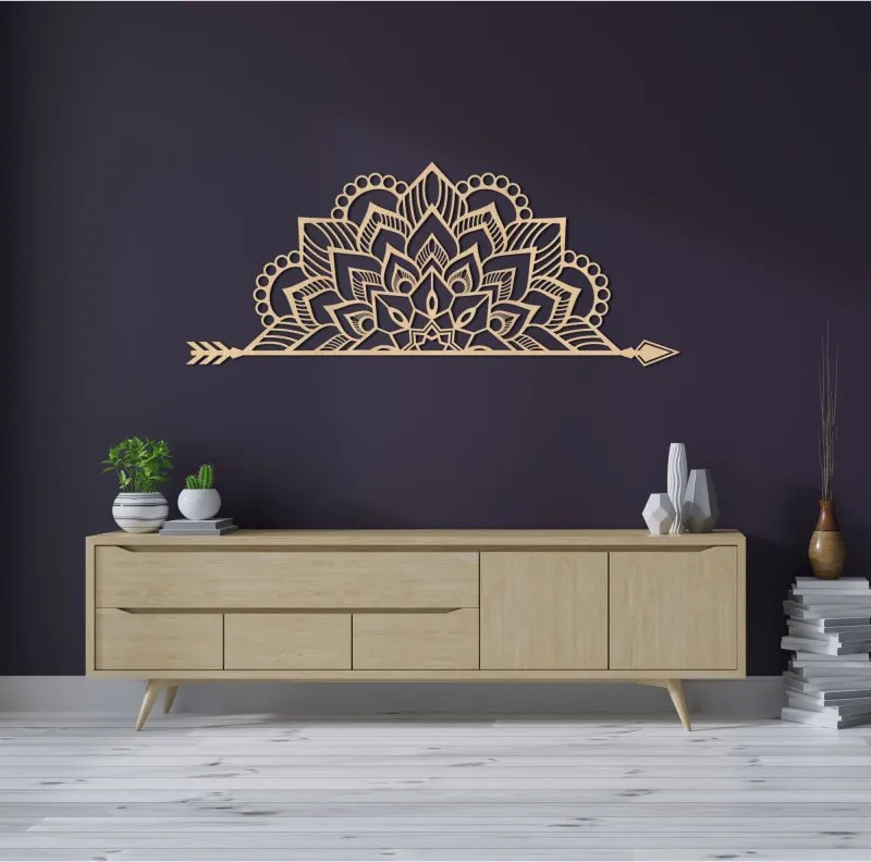 Mandala na ścianie z drewna | ARONV
