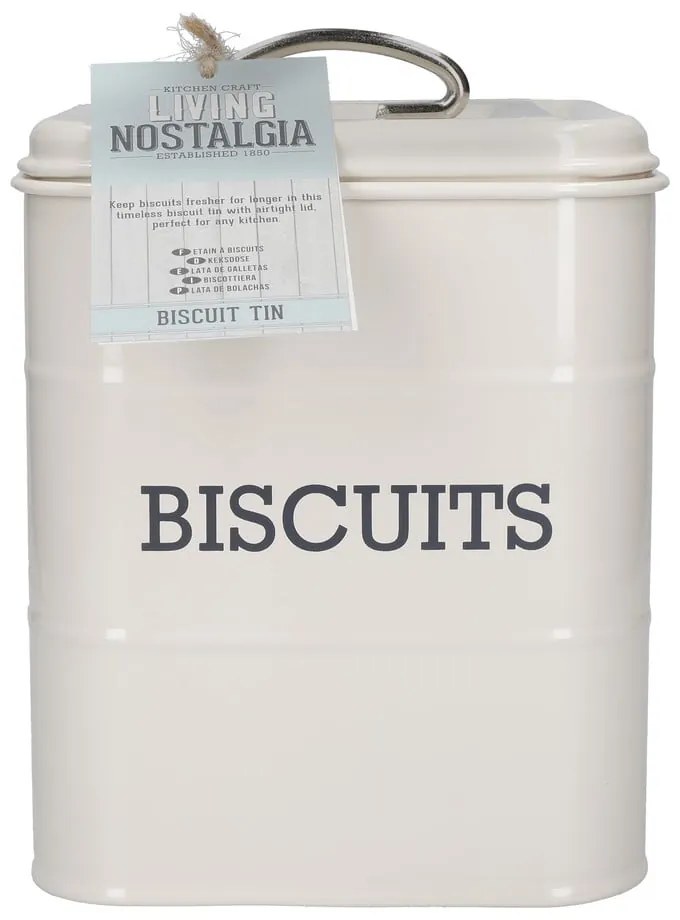 Stalowy pojemnik na ciastka Living Nostalgia – Kitchen Craft