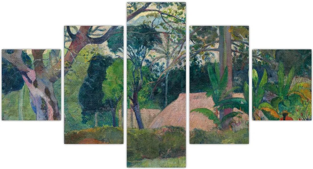Obraz - Paul Gauguin, Te raau rahi (The Big Tree), reprodukcje (125x70 cm)