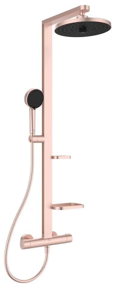 Jasnoróżowy metalowy zestaw prysznicowy 111 cm ALU+ – Ideal Standard