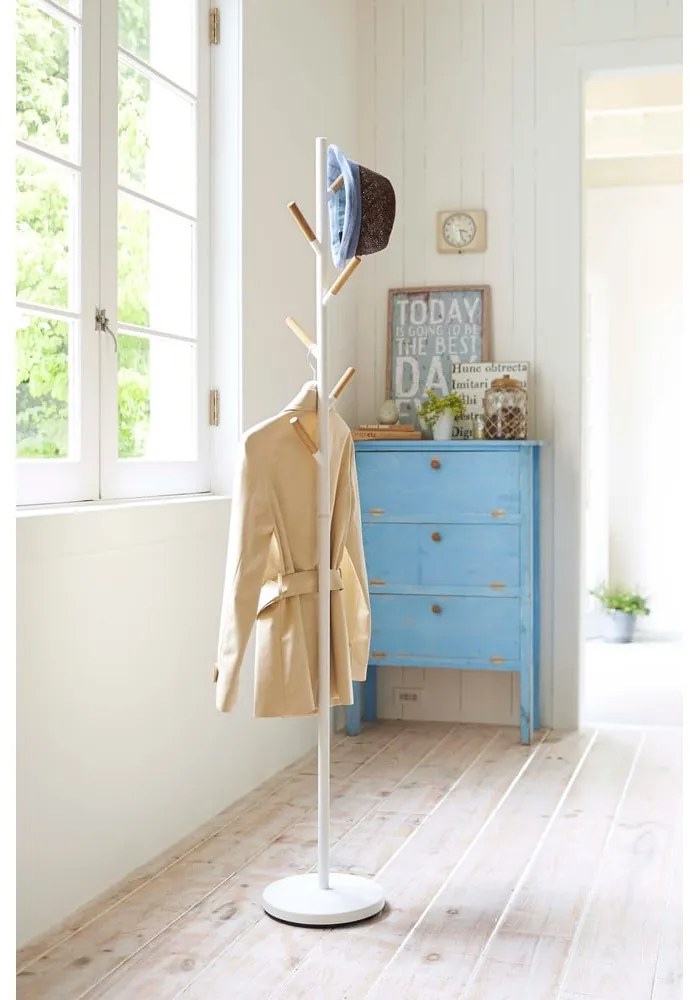 Biały wieszak YAMAZAKI Plain Pole Hanger