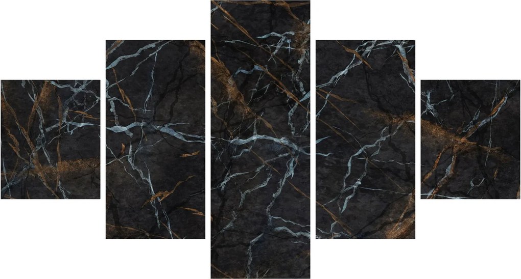 Obraz - Czarny marmur (125x70 cm)