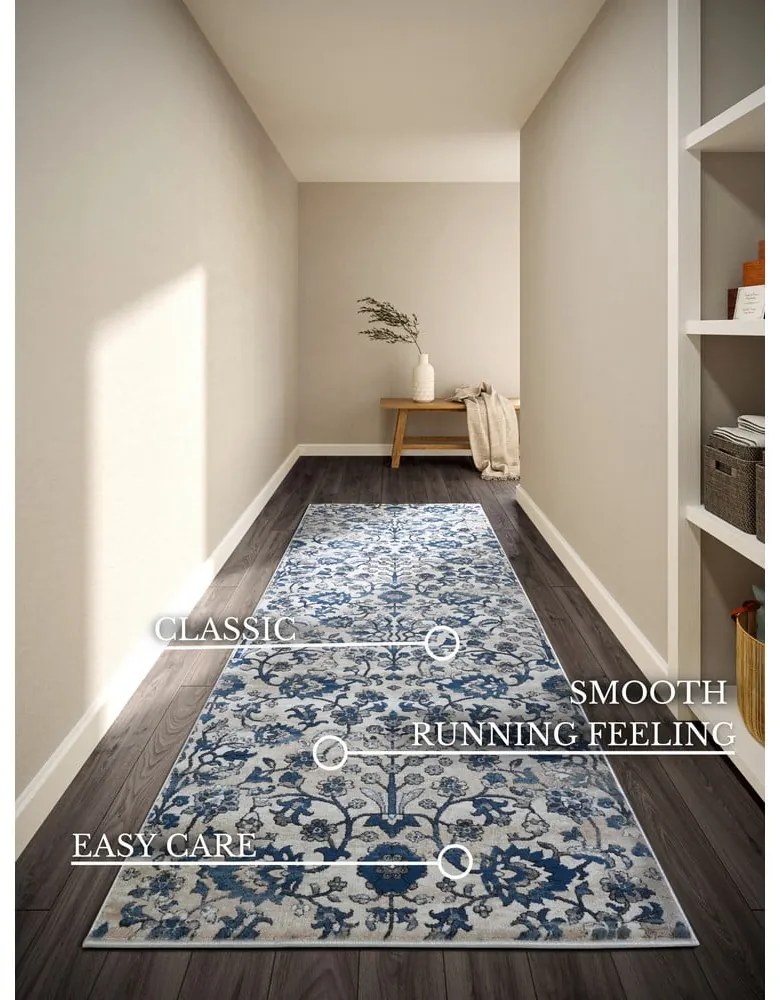 Niebiesko-kremowy chodnik 80x240 cm Ernest – Villeroy&amp;Boch