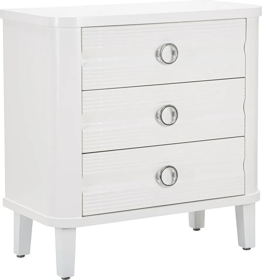 Komoda z Szufladami VKH7, Biały, 81x40x84 cm, Kendra Home