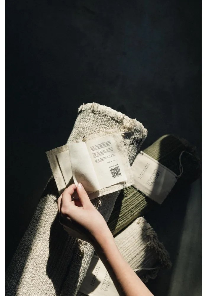 Kremowy bawełniany dywan tkany ręcznie 200x300 cm Handloom – Lorena Canals