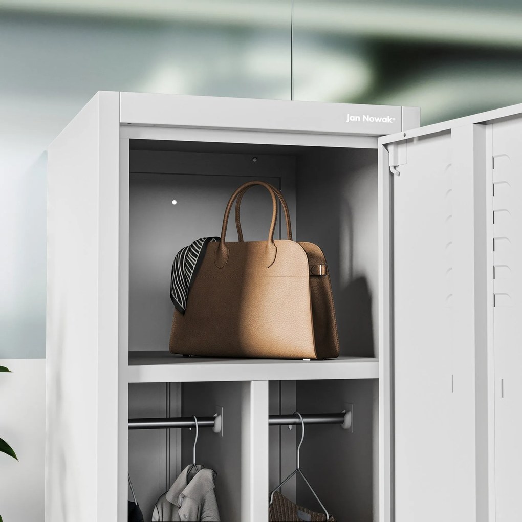 Szafka pracownicza metalowa szara: KACPER 1 Plus