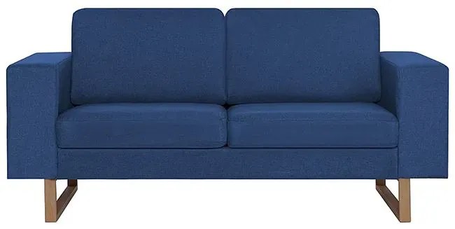 Granatowa elegancka dwuosobowa sofa - Williams 2X