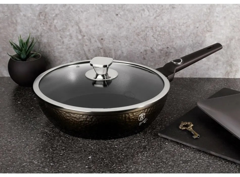 Berlinger Haus Patelnia głęboka z pokrywką Primal Gloss Collection, 24 cm