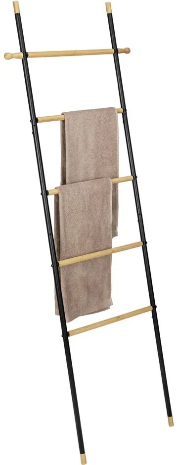 Czarno-naturalna metalowa drabina dekoracyjna Loft – Wenko