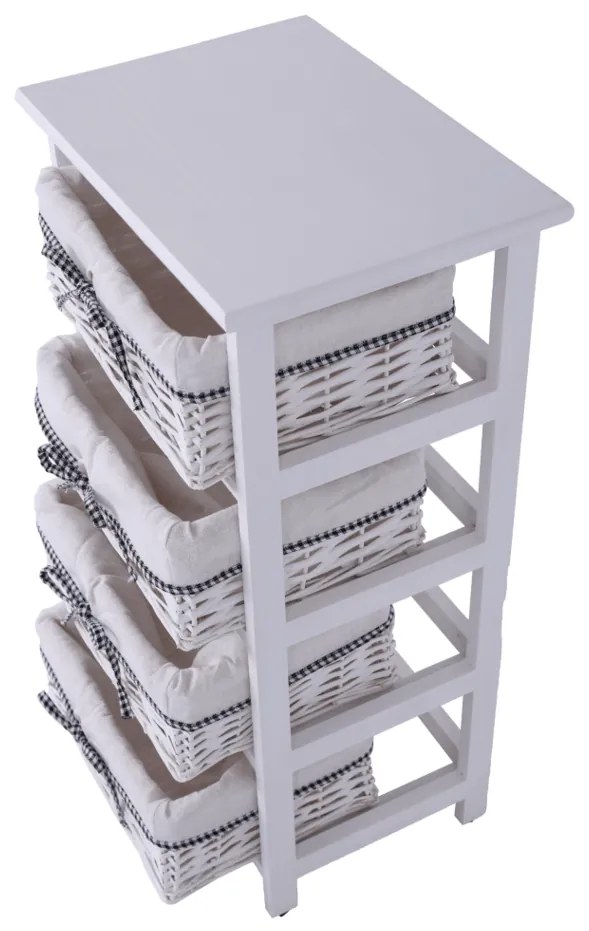 Komoda Ruby biały, 73 cm