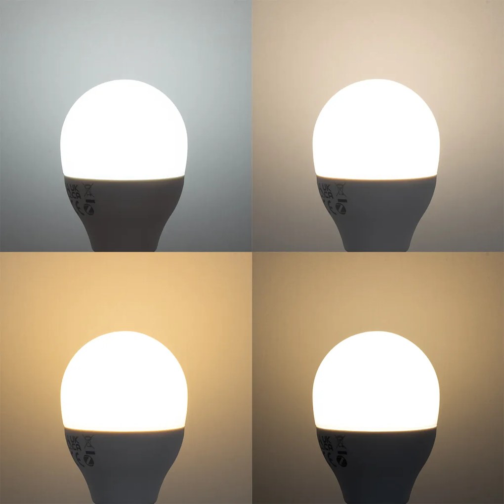 Zestaw 5 inteligentnych żarówek LED E14 z możliwością ściemniania G45 Opal 4,9 W 470 lm 2700–6500 K