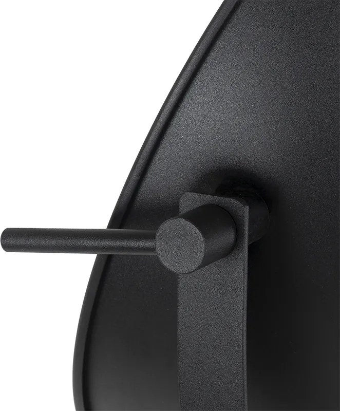 Lampa stojąca czarna ze złotem 35 cm regulowana - Magnax