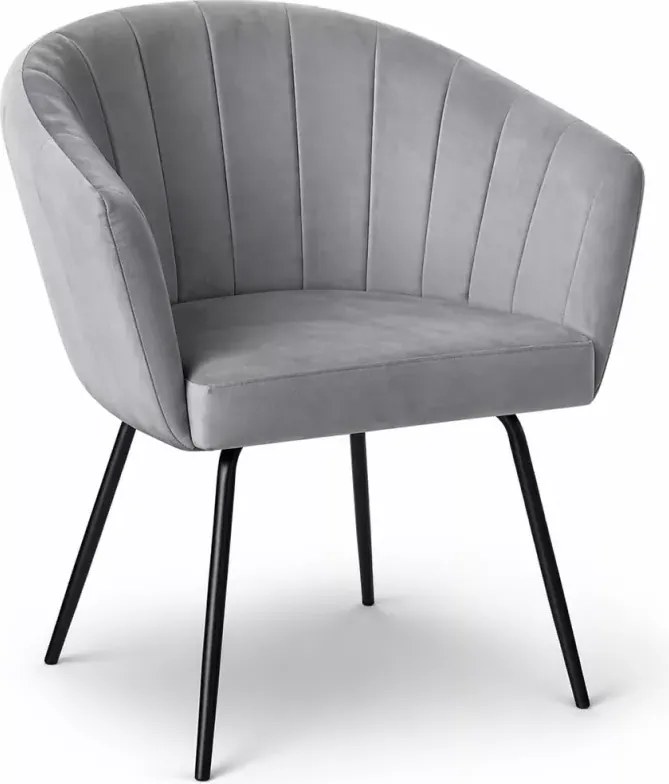 Nowoczesny fotel Acticare Ideal Black z metalowym stelażem