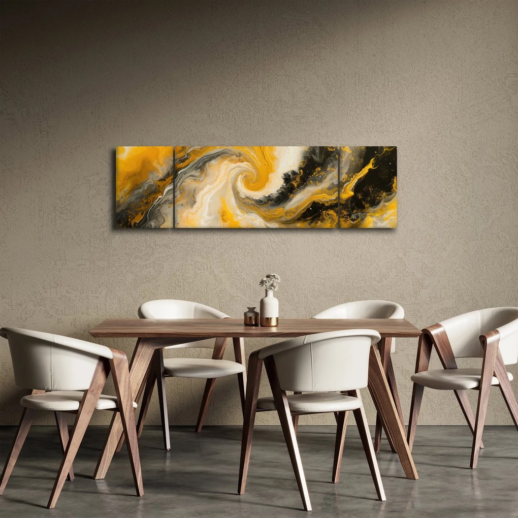 Obraz - Abstrakcja spiralna (170x50 cm)