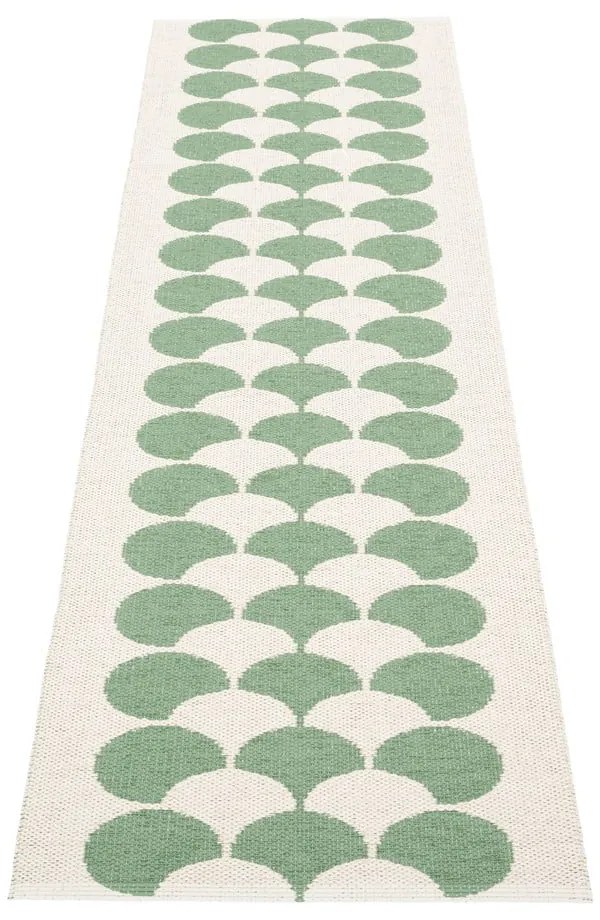 Zielono-kremowy chodnik odpowiedni na zewnątrz 70x250 cm Poppy Oregano – Pappelina