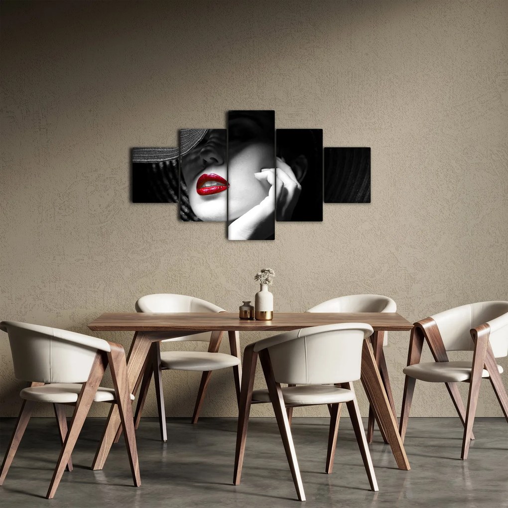 Obraz - Kobieta w kapeluszu (125x70 cm)