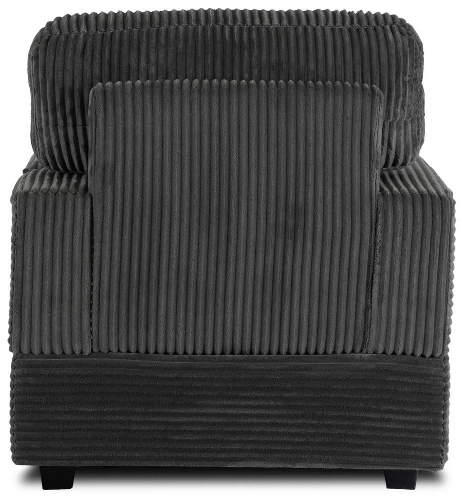 Fotel Wypoczynkowy Sofa NEO Szary Sztruksowy Nowoczesny