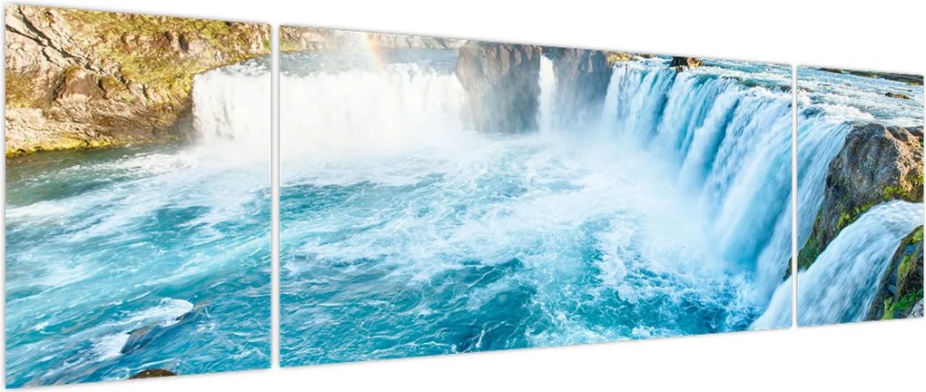 Obraz - Wodospad Godafoss (170x50 cm)