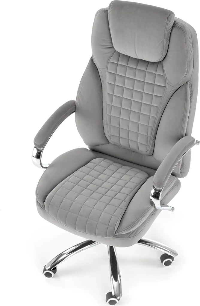 Fotel gabinetowy King 2 z tkaniny velvetowej