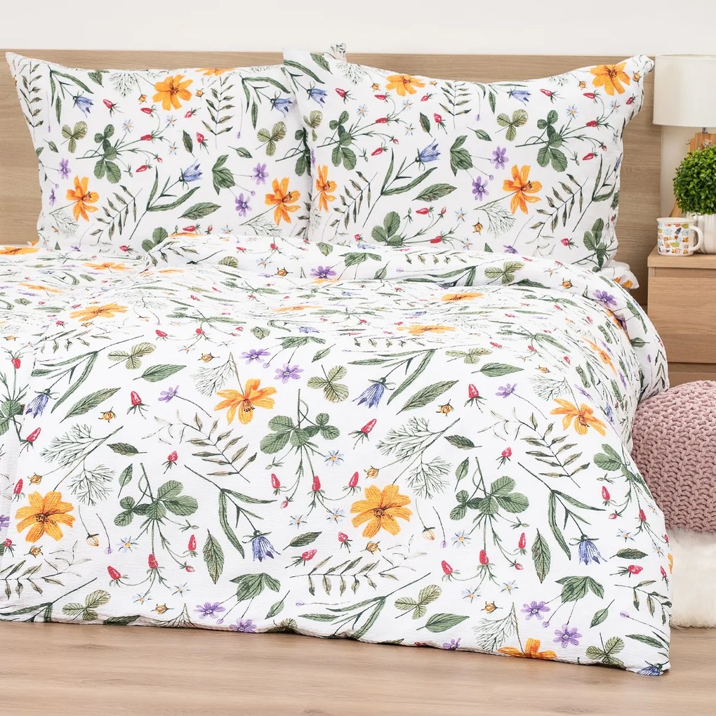 4Home Pościel z kory Wildflower Bliss, 140 x 220 cm, 70 x 90 cm