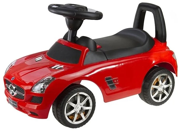 Jeździk mercedes-benz z kierownicą czerwony