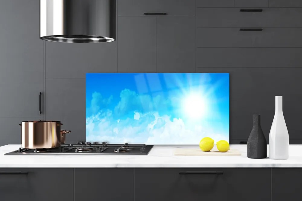 Panel Szklany Blask Słońca nad Horyzontem