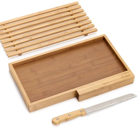 Deska do krojenia pieczywa + nóż w komplecie, 2w1, ZELLER