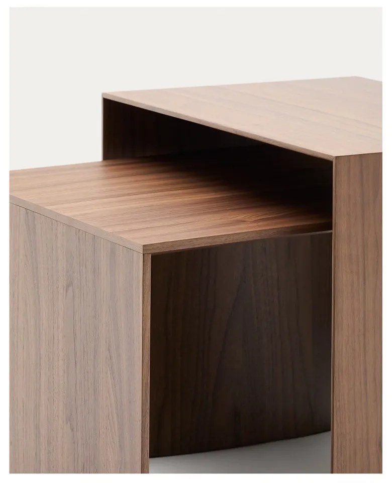 Stolik w dekorze orzecha 40x55 cm Litto – Kave Home