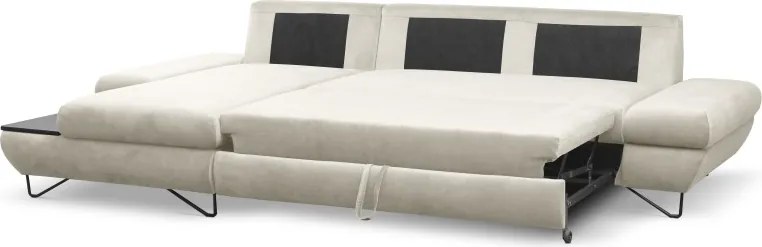 Narożnik LOFT z funkcją spania Regulowane zagłówki i podłokietniki Lewa strona Kronos 01