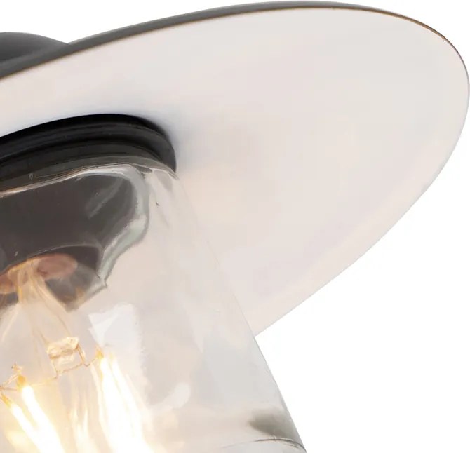 Inteligentna lampa ścienna zewnętrzna czarna IP44 w tym WiFi A60 - Munich