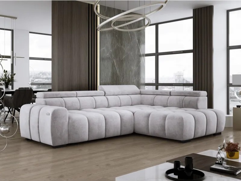 Narożnik BULL L Prawostronny z Elektryczną Regulacją SALVADOR 13 WERSAL