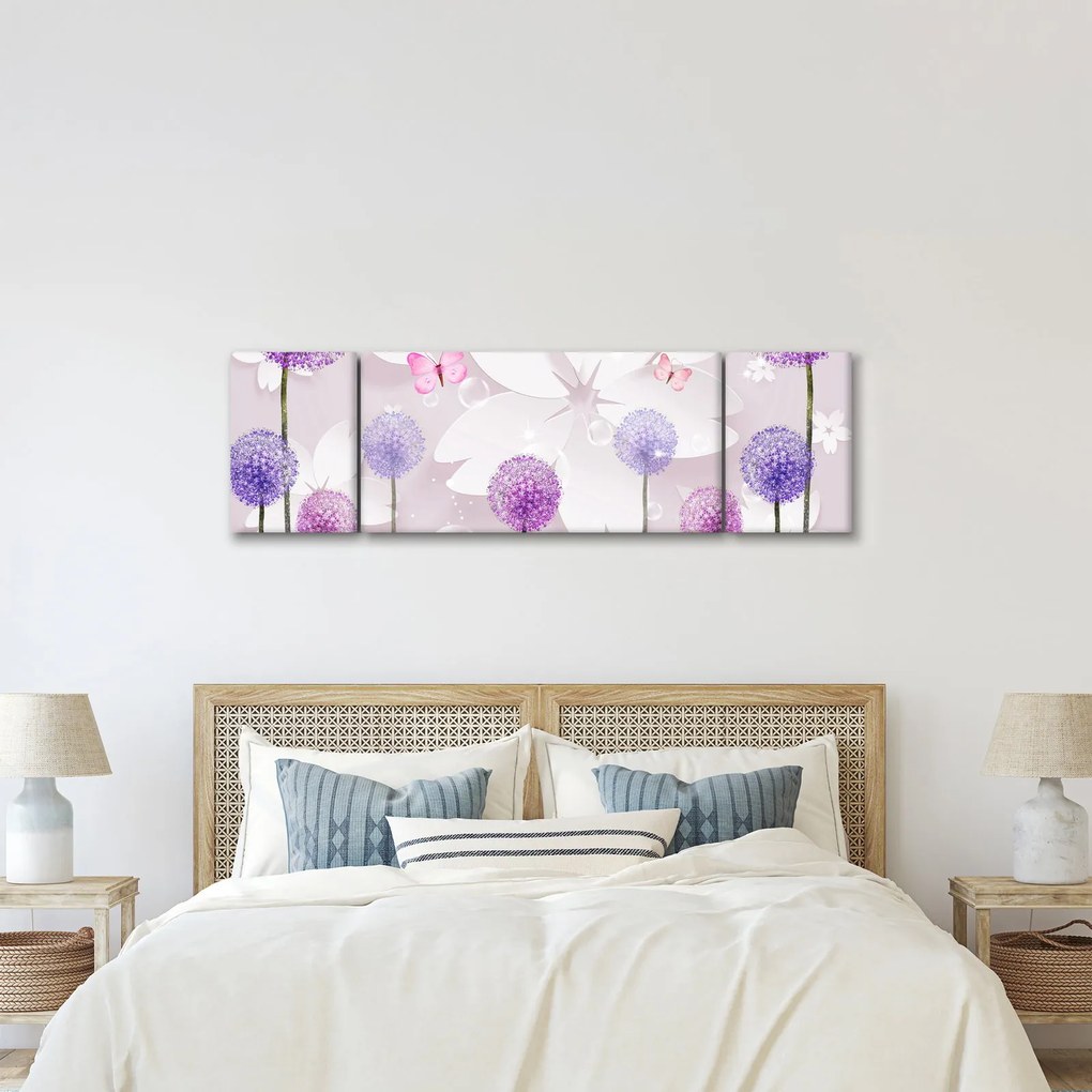 Obraz - Na rzece kwiatów (170x50 cm)